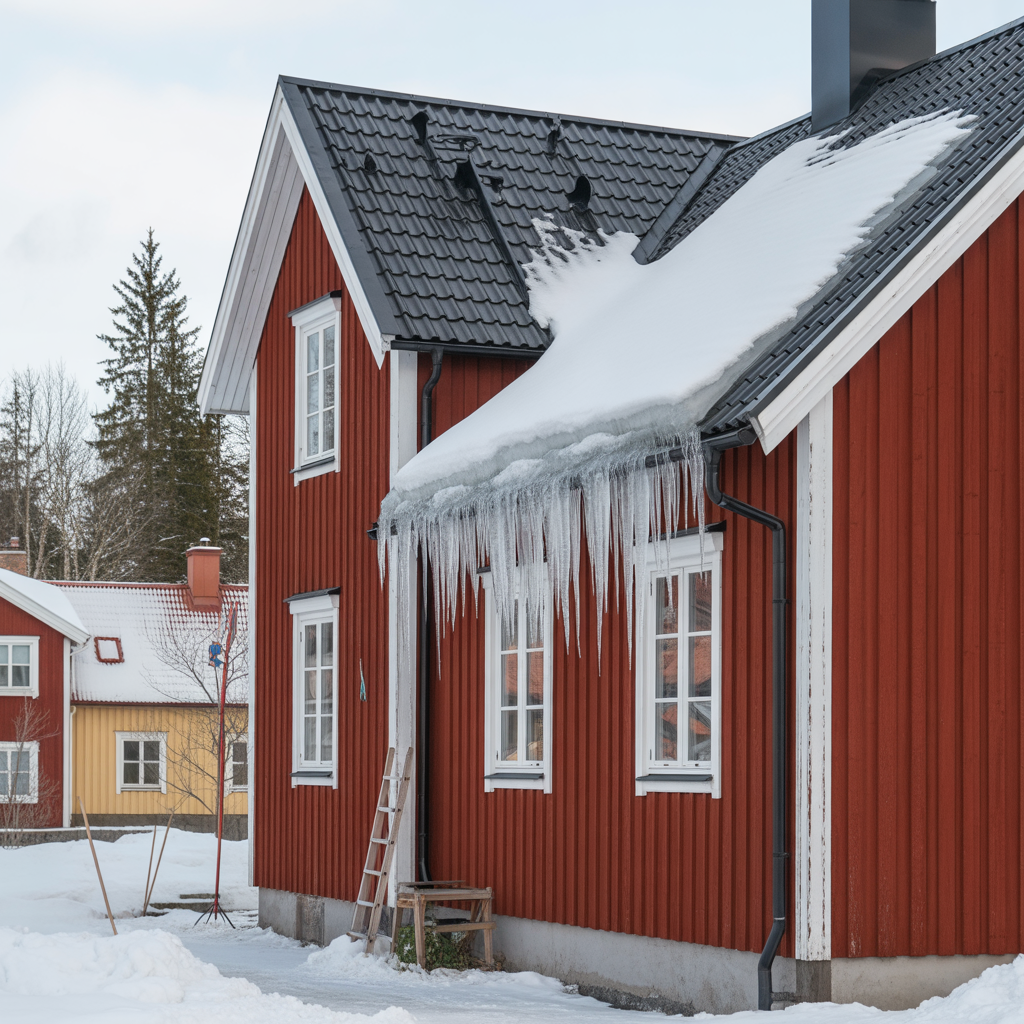 isbildning vid takfoten orsaker felsokning och atgarder